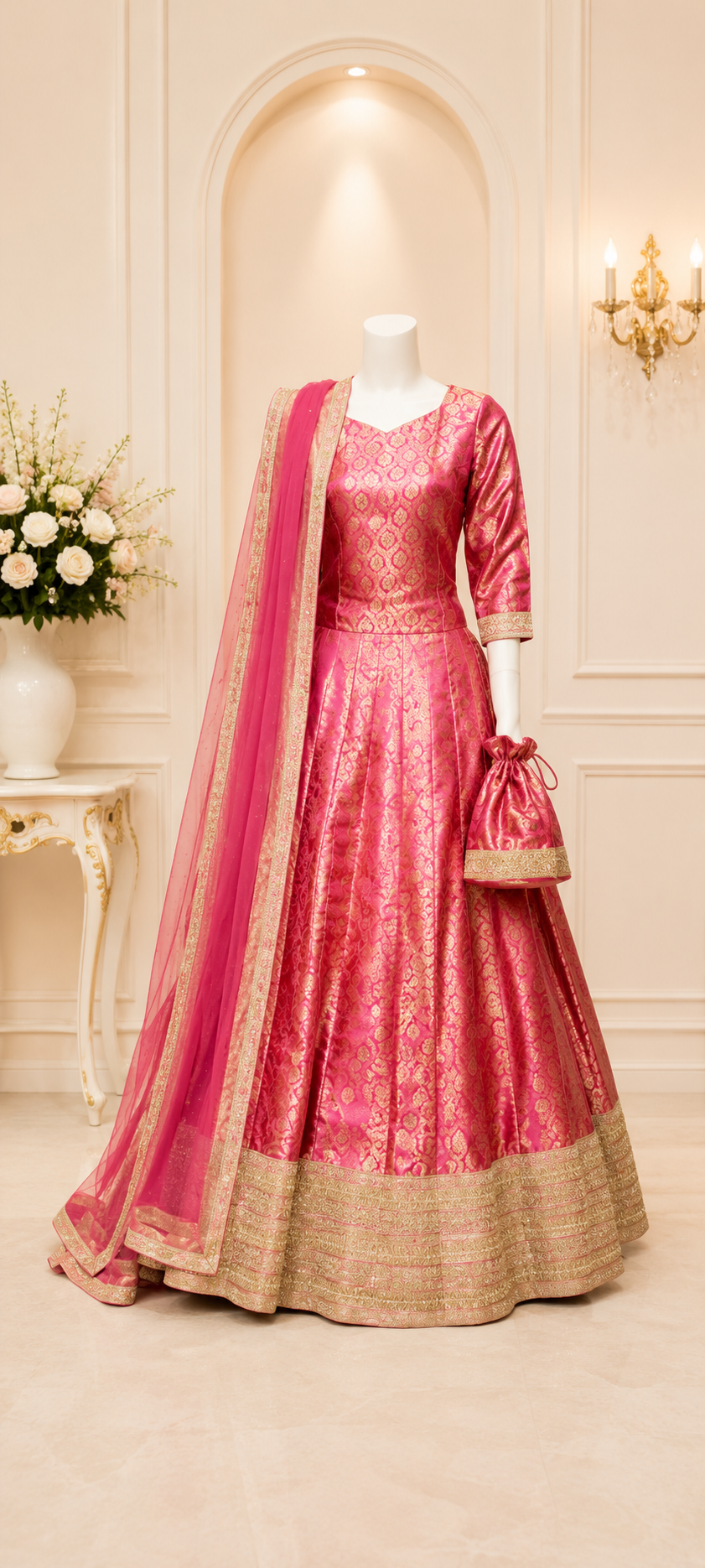 Mehndi Banarsi Lehnga — photo 2